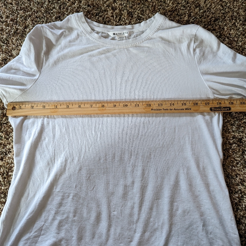 Athleta Women's White Long Sleeve Tee